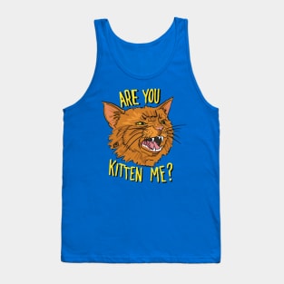 Are You Kitten Me - Orange Ginger Cat Tank Top